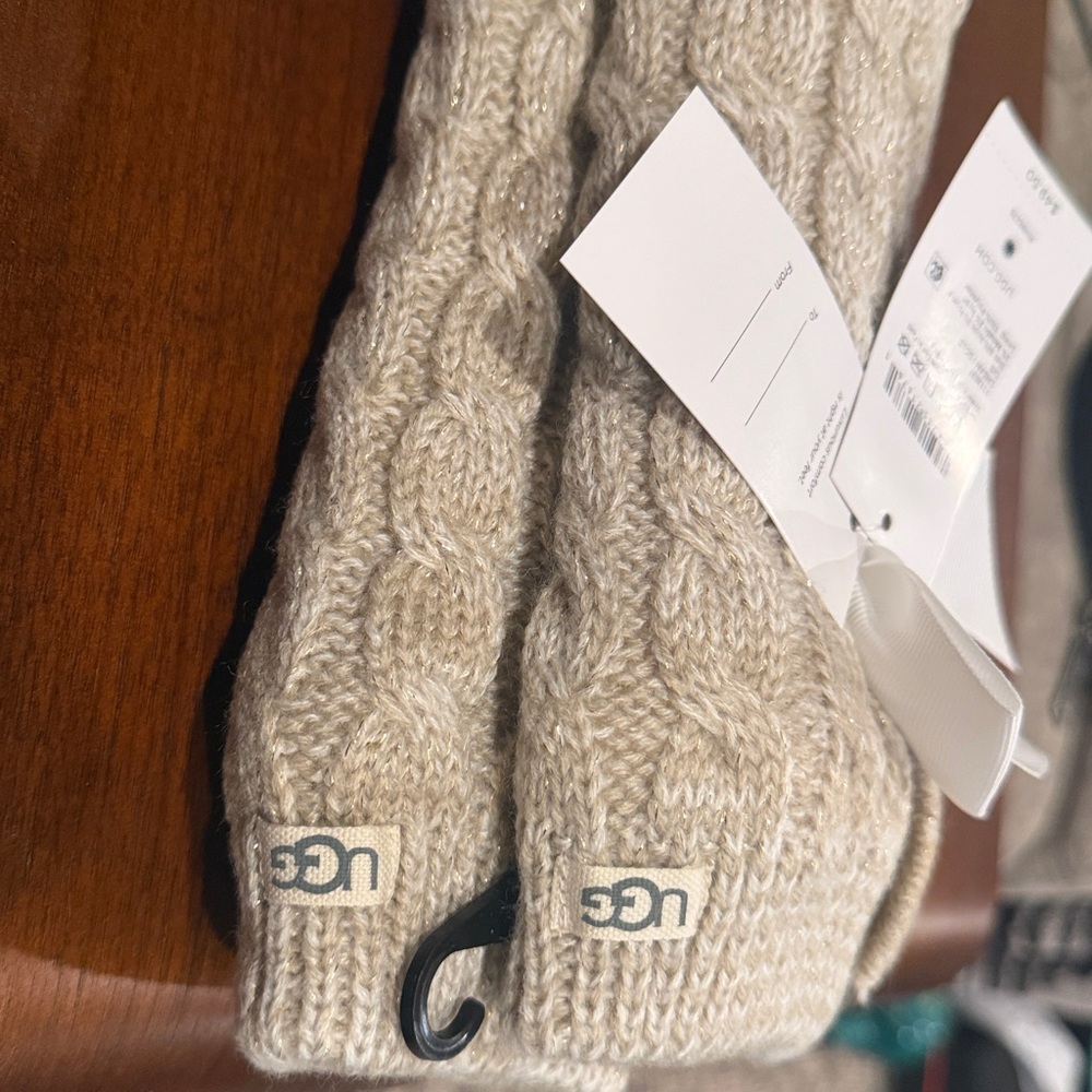 UGG Cream Gold - Laila Bow Fleece Lined Sock - Picture 3 of 5